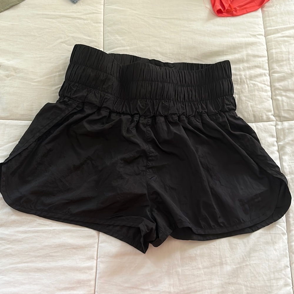 Free people “the way home” shorts - black - size large - high waisted